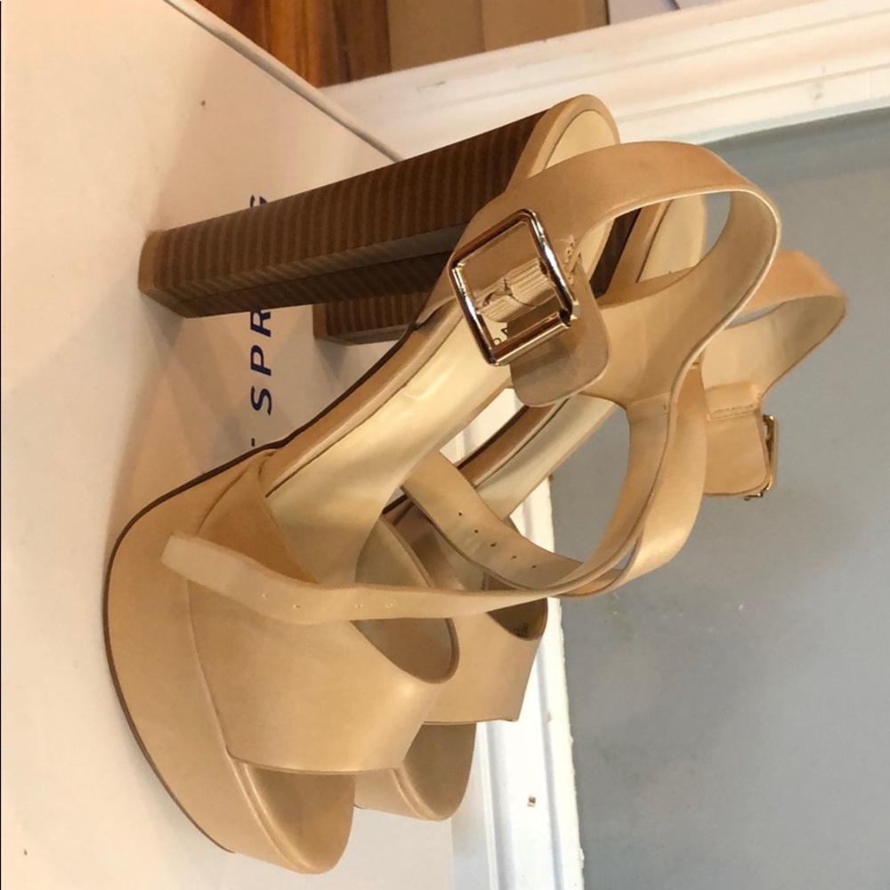 Call it spring beige heels.